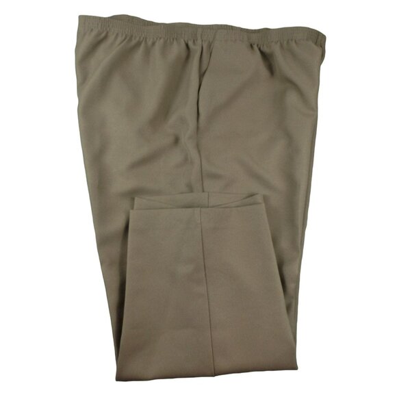 Alfred Dunner Womens Pants Tan Dress Slacks Size 24 Short Plus NWT JH1130 - Picture 2 of 4